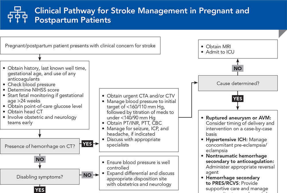 Clinical Pathway for Stroke Management in Pregnant and Postpartum Patients