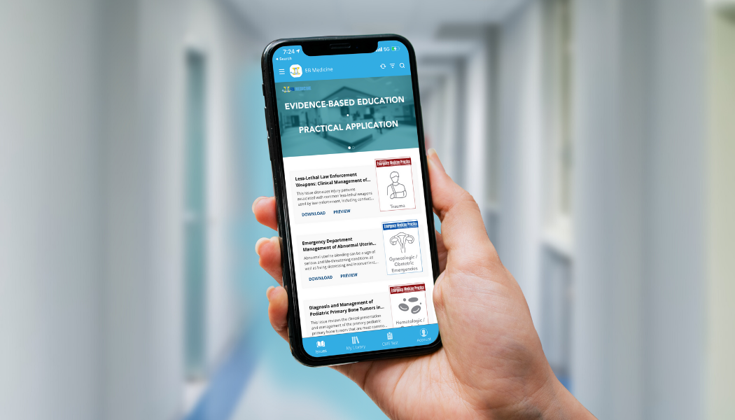 The EB Medicine mobile app