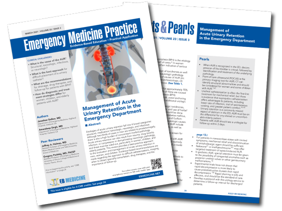 Management of Acute Urinary Retention in the Emergency Department