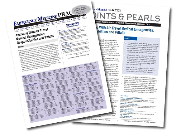 Assisting With Air Travel Medical Emergencies: Responsibilities and Pitfalls