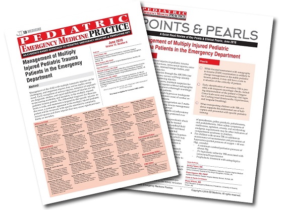 Management of Multiply Injured Pediatric Trauma Patients in the Emergency Department
