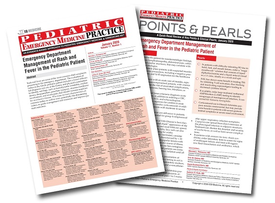 Emergency Department Management of Rash and Fever in the Pediatric Patient